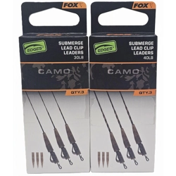 Fox Edges Camo Submerge Lead Clip Leaders